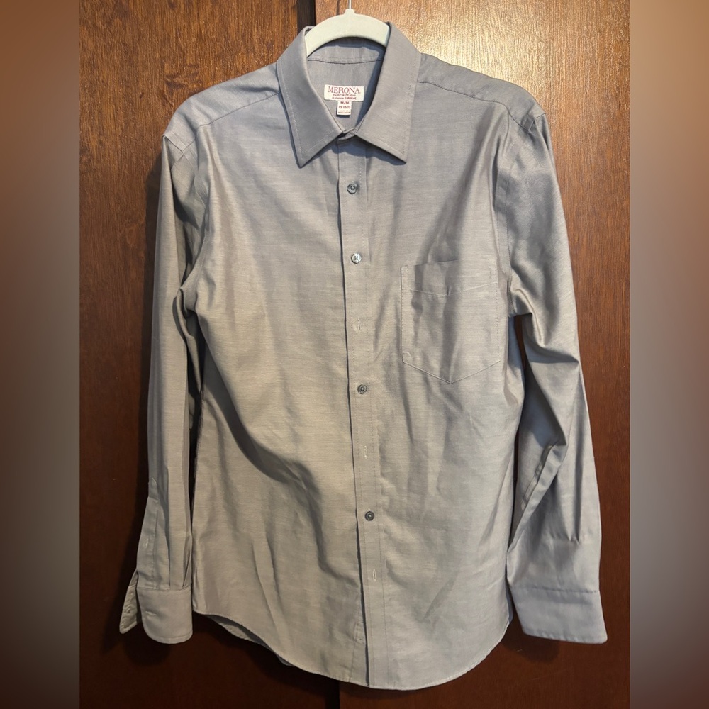 Men's Gray Dress Shirt